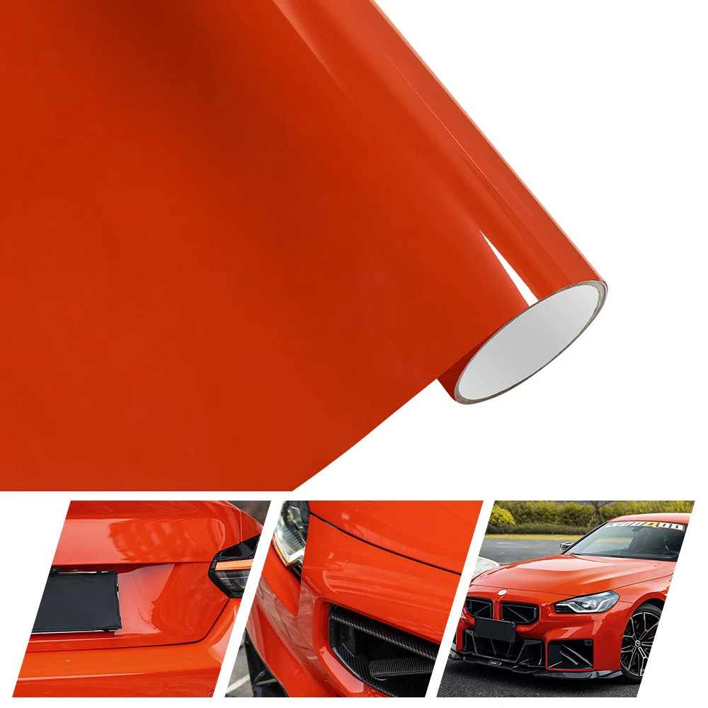 

ПЭТ Лава Оранжевая Виниловая пленка Автомобильная пленка Фольга Лист Автомобильная наклейка Воздушный пузырь Бесплатная компьютерная крышка Кожа Авто DIY Декор Аксессуары