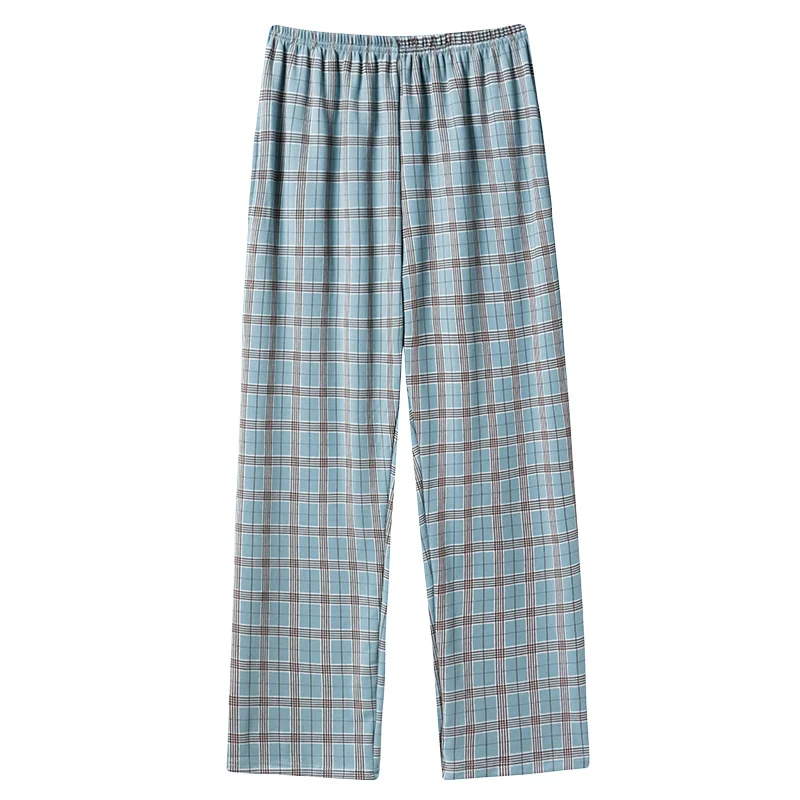 Big Yards M-4XL Men's Cotton Long Trousers Plaid Sleep Pants Mens Pajamas Pants Bottoms Sleepwear Pajama for Men Pijama Hombre