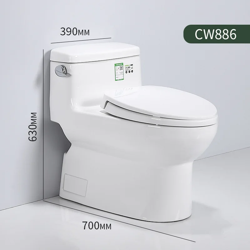 for CW188 One Piece Jet Siphon Toilet Water Saving Silent Anti Blocking Deodorant for CW886
