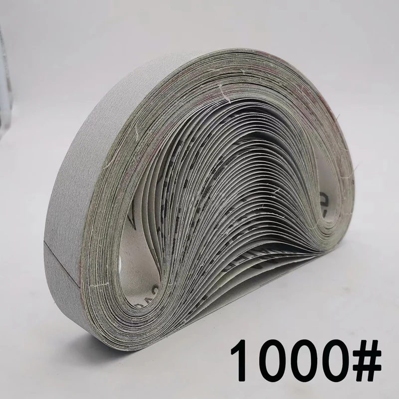 20 Stück Schleifbänder 533*30mm 40-1500 Körnung Aluminiumoxid Schleifband Dremel Zubehör zum Polieren und Schleifen – Detail 2