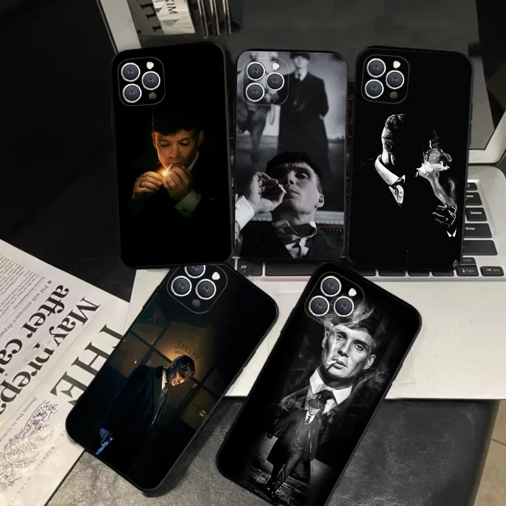 1pc Film P-Peaky B-Blinders Custodia per telefono in silicone morbido per IPhone 16 15 14 13 12 11 Plus Pro Max Plus