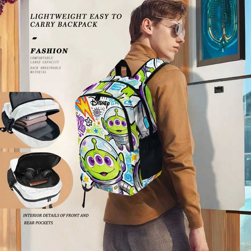 

Рюкзак Disney Toy Story Alien, 1 шт., модный и простой, унисекс, большой вместимости, высококачественный подарок