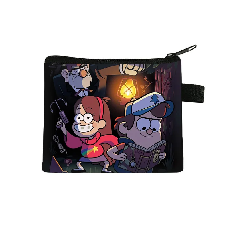 New Disney Gravity Falls Anime Cartoon Mini Coin Purse Printed Children's Storage Bag Various Styles Creative Fashion Gifts