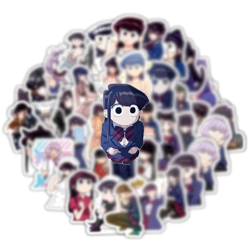 10/30/60/120pcs Komi Can\'t Communicate Anime Stickers Komi Shoukok Tadano Sticker Scrapbooking Luggage Suitcase Kawaii Yamai Dec