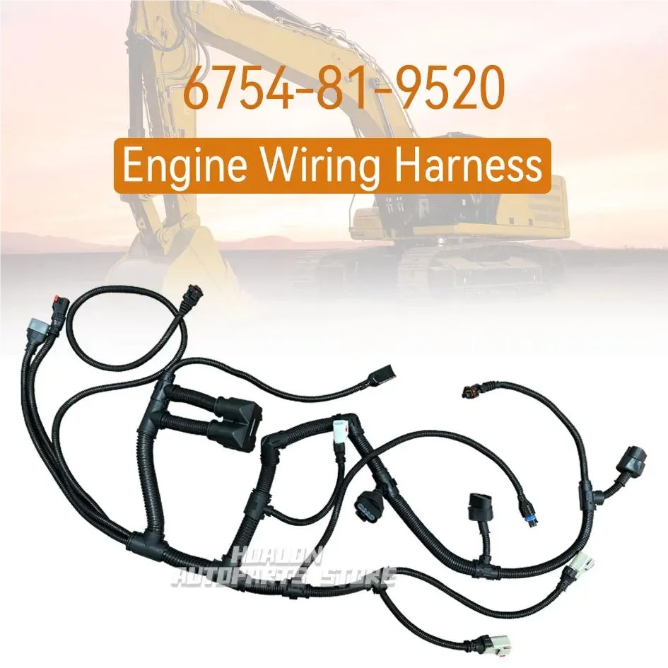 OEM 6754819520 Engine Wiring Harness Fits for Komatsu Excavator PC200-8 PC200-8MO