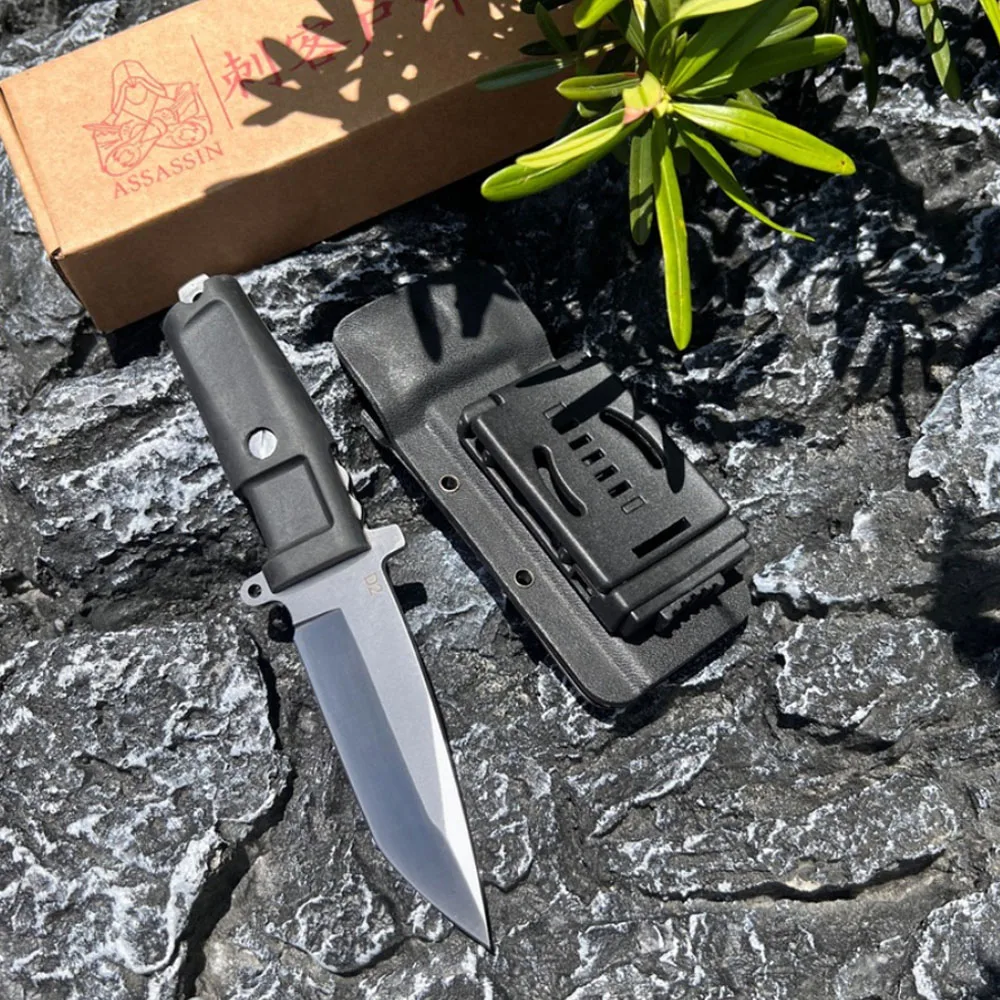 

Наружный интегрированный стальной нож для кемпинга, высокая твердость D2, маленький прямой нож, острый фруктовый нож для дикой природы