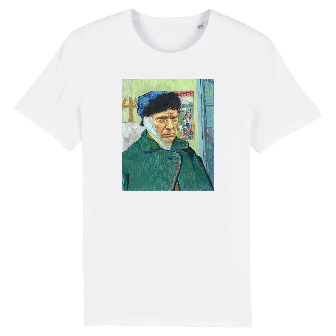 Trumpism T Shirt Van Gogh Ear Funny Meme Vintage Art Portrait 2024 Donald