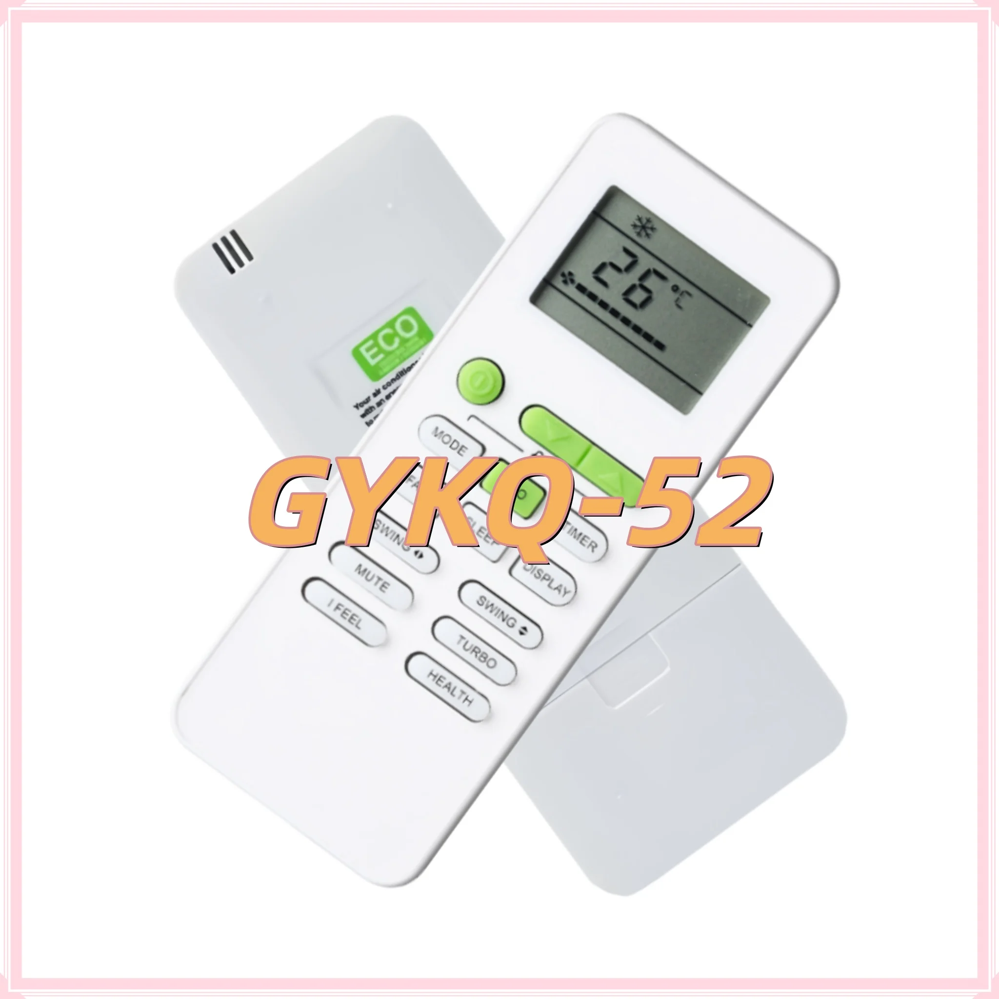

GYKQ-52 Air Conditioner Remote Controller Universal Remote Control with Wide Compatibility Easy Install Enhanced Durability