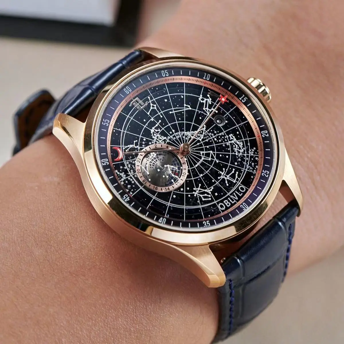 ساعات ميكانيكية للرجال من OBLVLO، ساعات ميكانيكية أوتوماتيكية، ساعات رجالية جديدة ومبتكرة، ساعات رجالية، فريدة من نوعها