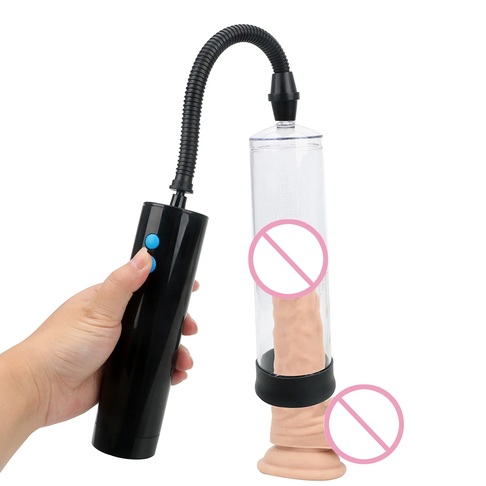 Penis Enlarger Male Penile Erection Training Extend Sex Toys for Men Gays Extender Vacuum Pump 3 Speeds