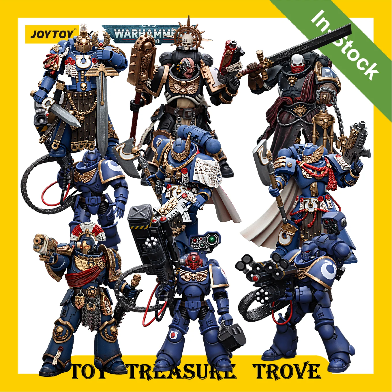 

JOYTOY Warhammer 40k 1/18 Action Figures Ultramarines Blood Angels Accessories Helmet Customized Version 1PCS