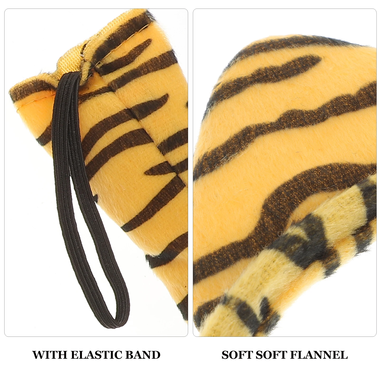 

Funny Creative Tiger Ears Headband Costume Set With Tail Bow Tie For Kids Adults Halloween Fancy Dress Accessory