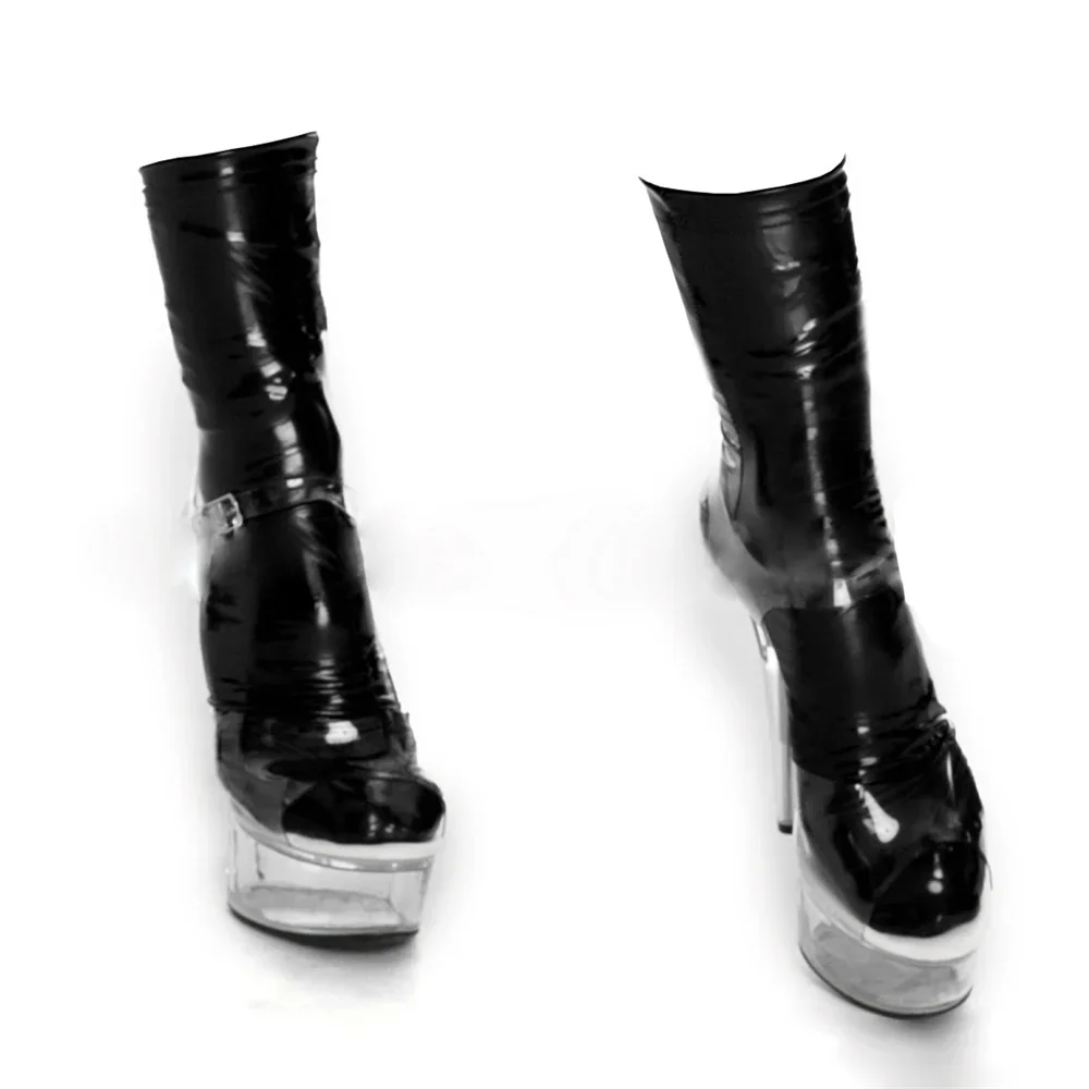 Sexy wetglook elastyczne szorty rękawice poliuretanowe kobiety Punk fetysz Faux skórzane rękawiczki Clubwear gorący erotyczny kombinezon Cosplay