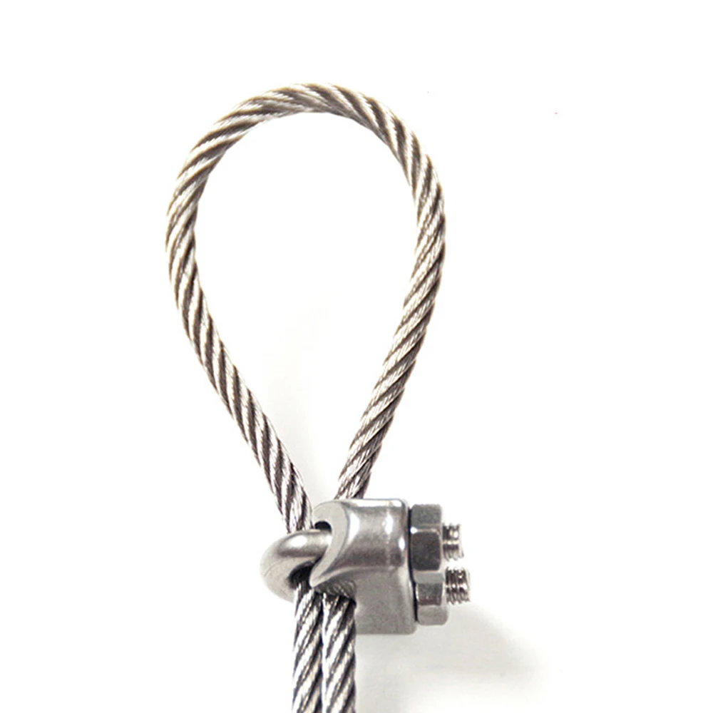 U type Clamp Wire Clips M2/3/4/5/6/8/10/12/14mm Rope Clip Cable Bolts Rigging Hardware clamps 304 Stainless Steel