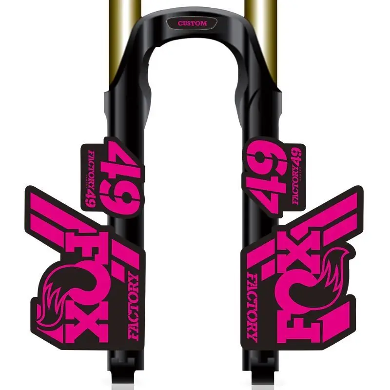 2020 Fox 49 ملصقات الشوكة الأمامية مقاومة للماء والأشعة فوق البنفسجية شارات MTB لتزيين تعديل جسم الشوكة