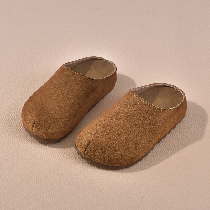 

Детские летние тапочки: новые, на толстой подошве, повседневные, замшевые, однотонные, простые домашние тапочки для мальчиков и девочек, нескользящие, на платформе