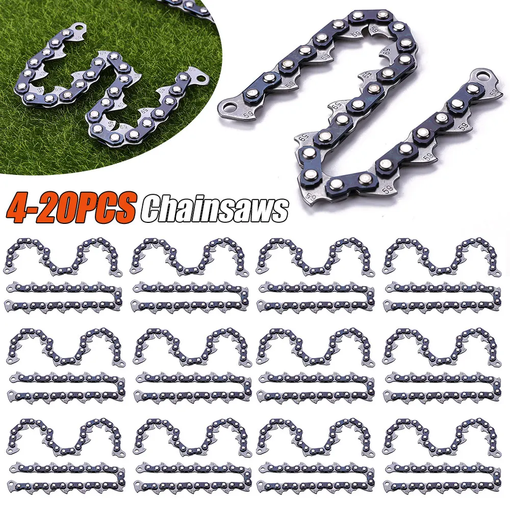 

4-20PCS Chain Type Chain Blade Wood Cutting Chainsaw Woodworking Accessories