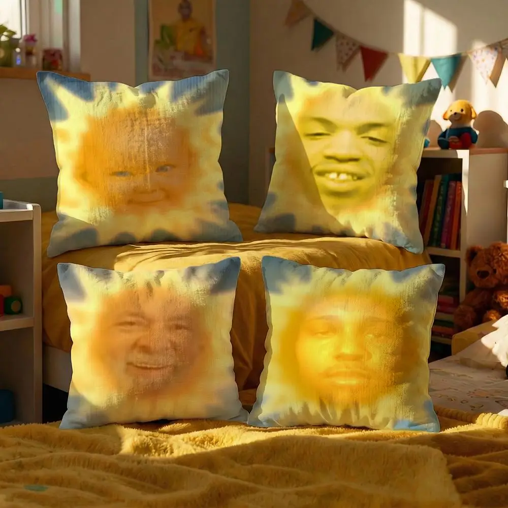 cartoon Teletubbies Cushion Cover Decorative Cushion Cushions Covers Cover Sofa 50x50 Pillow 4 Piece 45x45 40x40 Pillowcase