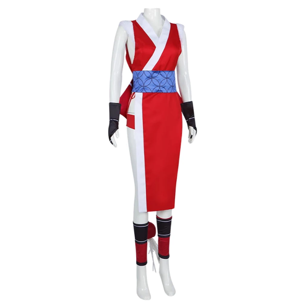 Mai Shiranui Cosplay Red Dress Outfits Game SF 6 Roleplay Costume Fantasia Adult Women Disguise Hallowmas Carnival Party Suit