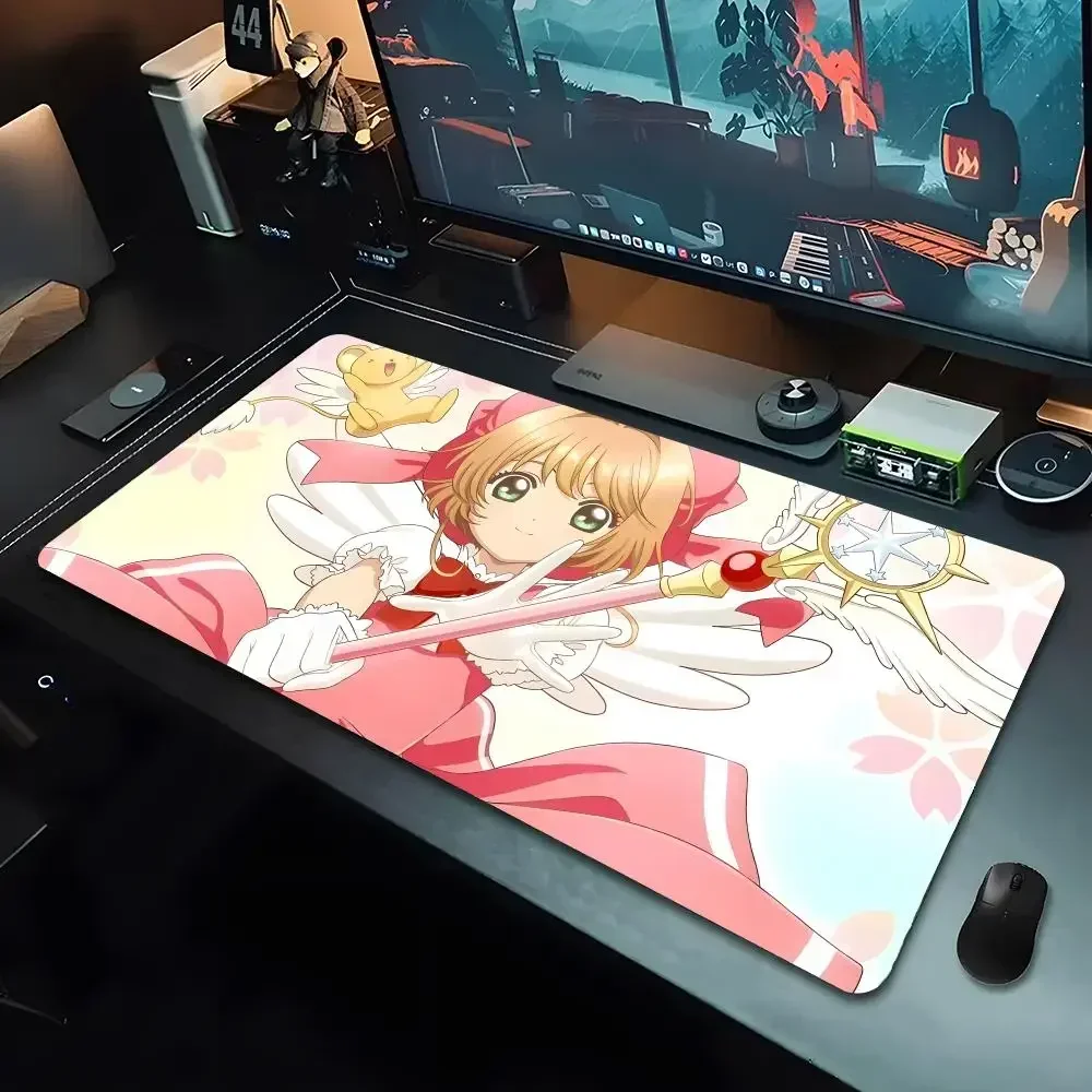 Cardcaptor Sakura Magical Girl Anime Mouse Pad Large Gaming Mouse Pad LockEdge Thickened Computer Keyboard Table Desk Mat