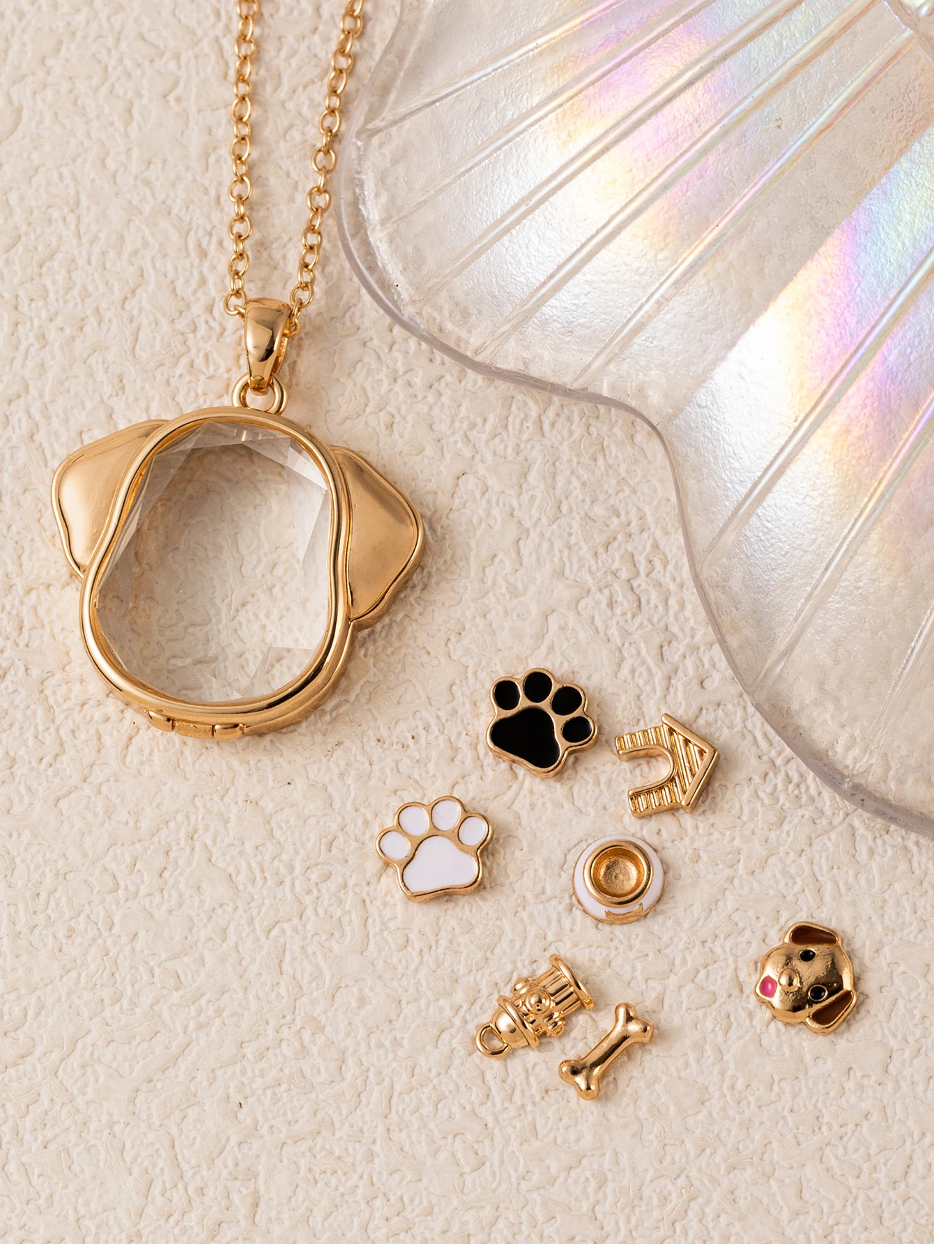 Neues beliebtes süßes Welpen-Anhänger-Accessoire mit verstellbarer DIY-Halskette für Damenschmuck – Detail 4