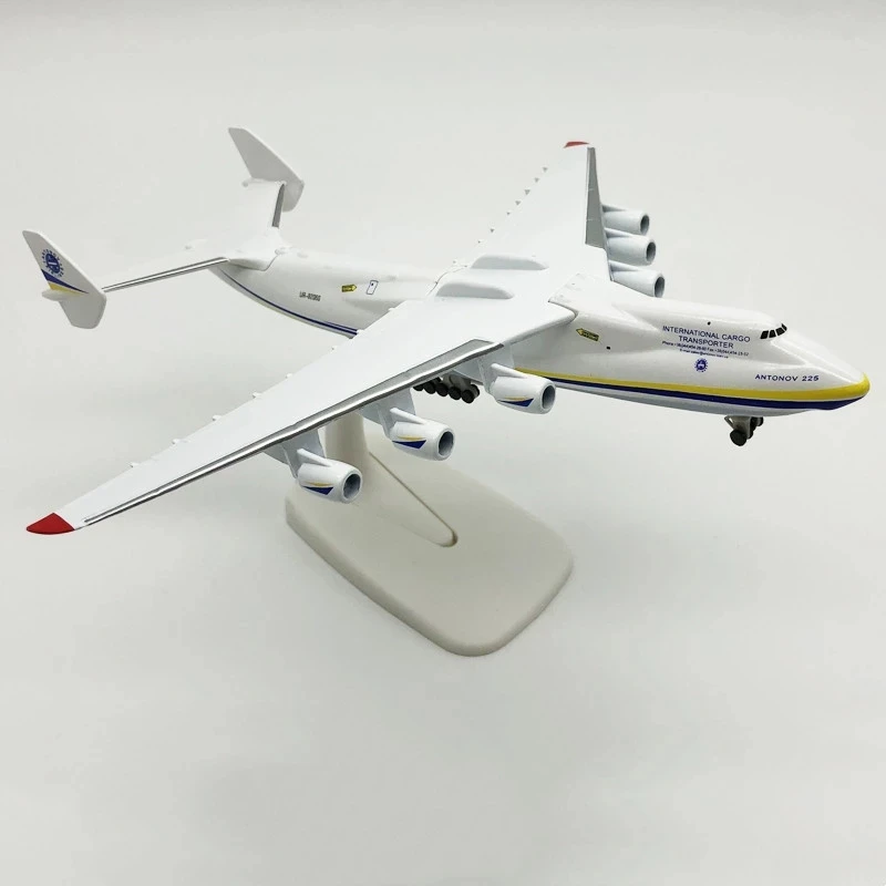 1:400 مقياس Antonov An-225 الخطوط الجوية نموذج طائرة 20 سنتيمتر سبيكة طبق الاصل يموت الصب نموذج طائرة تحصيل ديكور المنزل