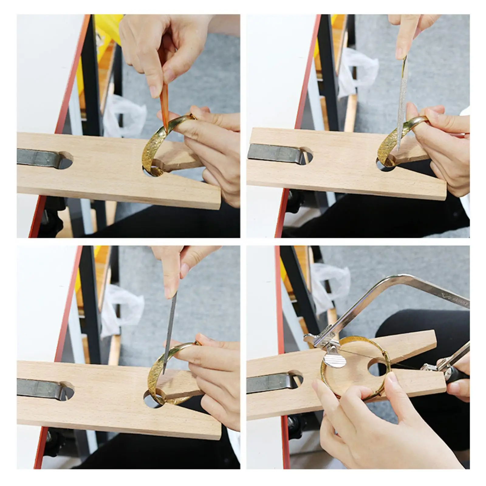 Jeweler'S Coping Saw Set 144 Saws Blades Metal Cutting Watch Making Tool