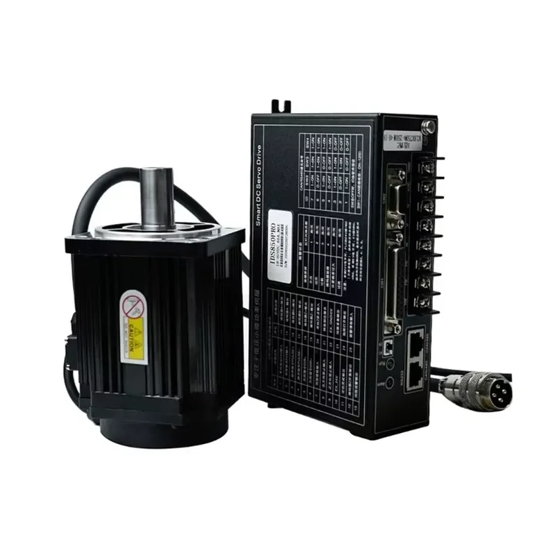 2026 HOT 1500W 48V 2500rpm High Torque 6Nm 130mm Brushless DC Servo Motor with IDS850PRO Drive with CANbus Driver and view 2