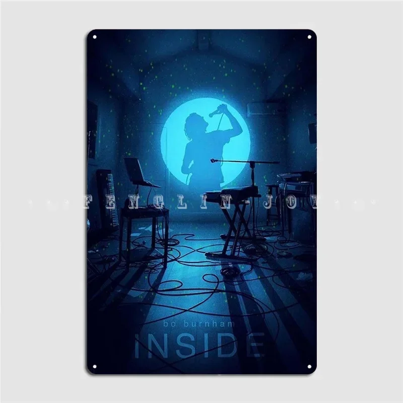 داخل بو بورنهام علامة معدنية جدار الكهف المرآب نادي الطباعة جدارية اللوحة تين تسجيل الملصقات #1
