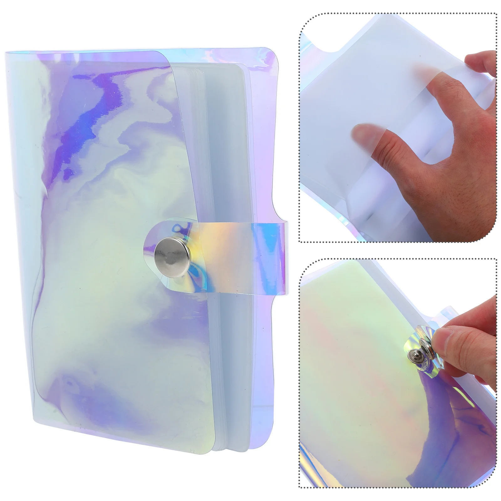 

Transparent Art Sticker Storage Book Clear Display Waterproof Protection For Nail Decals Organizer Album Nail Salon Tool