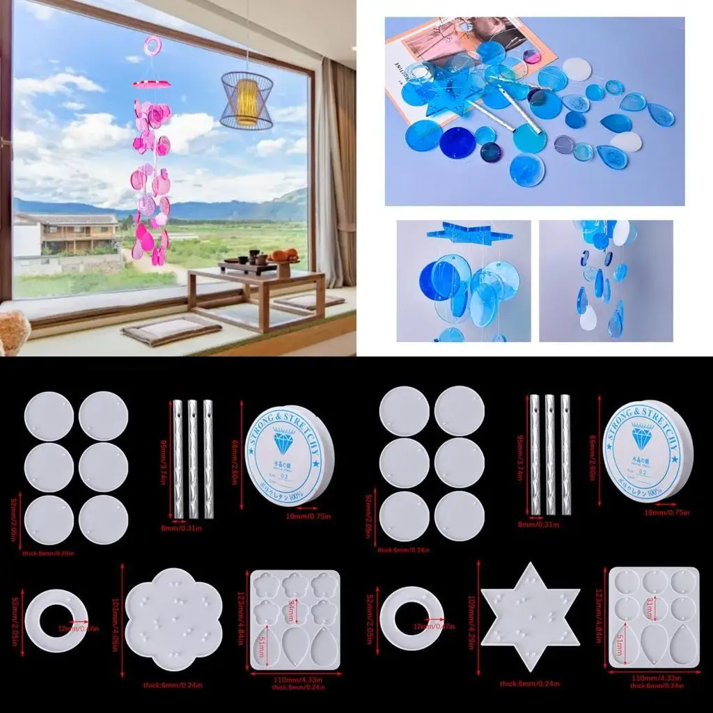 

J78F DIY ремесленные подвески, силиконовая форма для литья из смолы, формы для литья из смолы, изготовление колокольчиков, легко