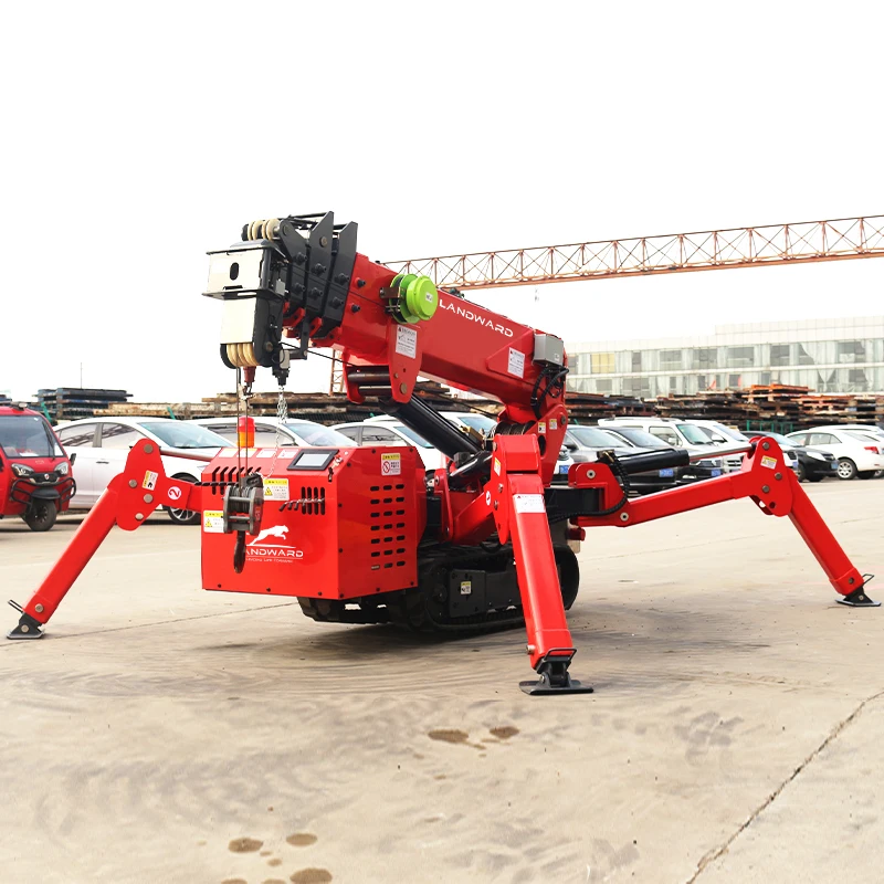 Lifting Equipment Production 3 Ton Wireless Remote Control Multifunctional Aerial work vehicle Spider Crane Customized For Sale