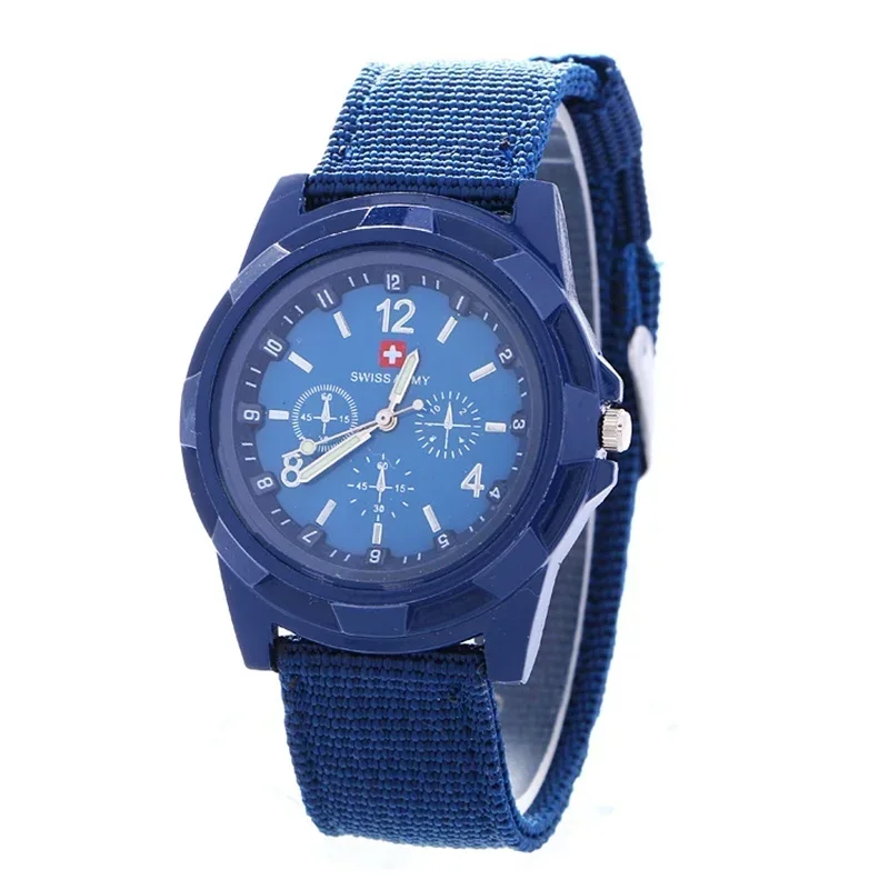 2024 Men's Casual Sports Quartz Watch Branded Military Quartz Wristwatch High Quality Nylon Strap Sports Watch Military Clock