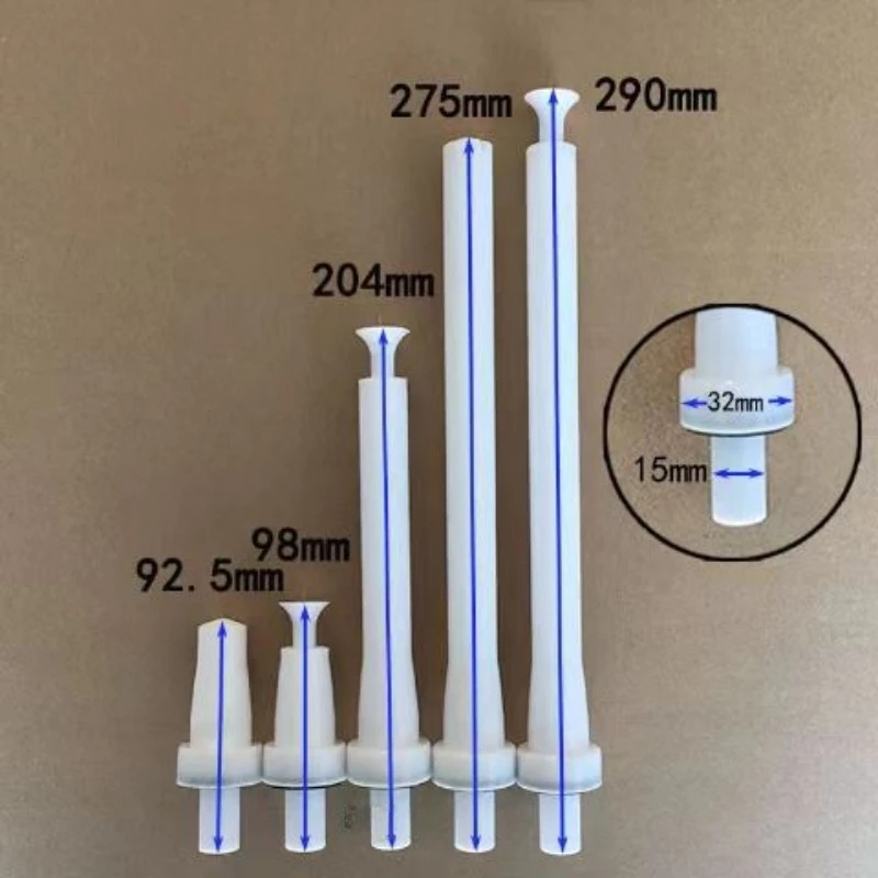 Suntool 2 Stuks Poeder Elektrostatisch Spuitpistool Elektrische Naald Platte Mondstuk Pistool Hoofd Lange Staaf Voor Gm03