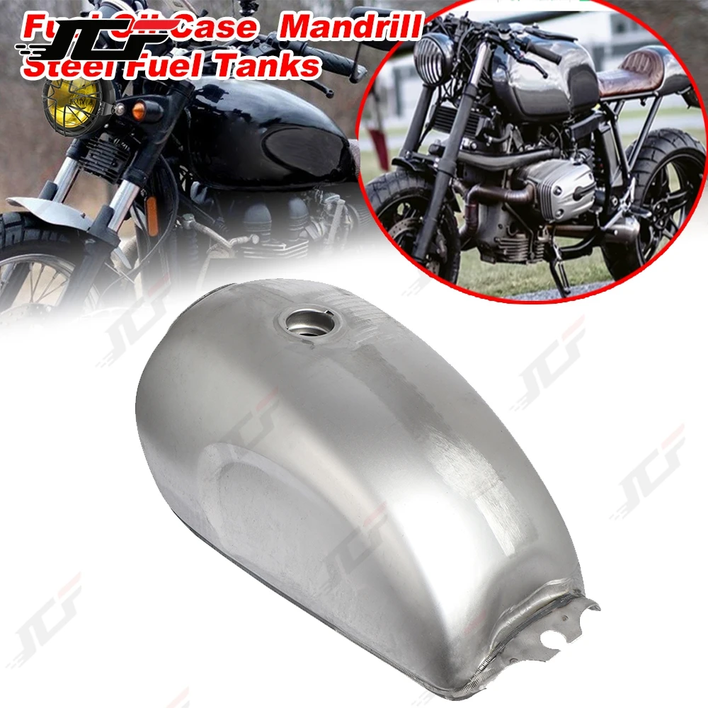Retro Motorcycle Gas Tank Iron Material 9L Additional Fuel Tank for Motorbike Petrol Reserve Easy Installation