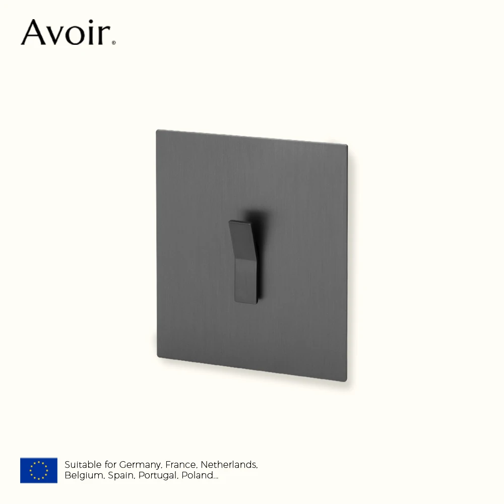 Avoir-Joli Mural en Acier Inoxydable, Bouton Poussoir, Type Y, On Off, Prise de Courant Grise, 2 Voies, Corée, Europe, Prise Française, Appareil Ménager interrupteur mural interrupteur mural française