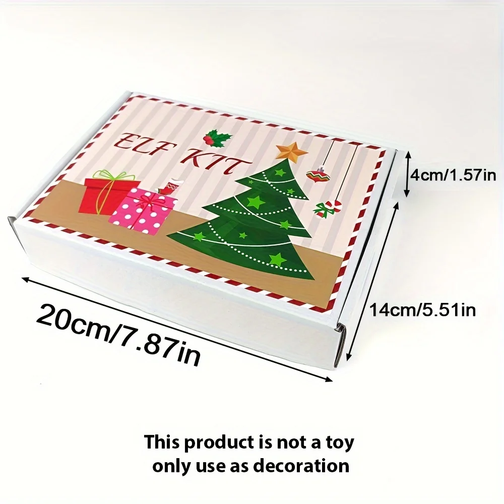 Elfen-Ankunftsset für 12/24/27 Tage, Weihnachts-Countdown-Set mit Witze und Überraschungen, Elfen-Set Weihnachten – festliche Heimdekoration – Detail 3