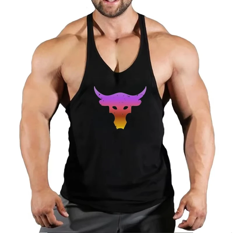 

New Bodybuilding Athletic Vest Men Cotton Sleeveless Tank Top Optimize Gym Training Muscle Definition Workout Undershirt