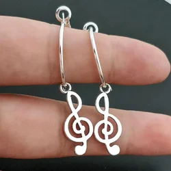 Personality Trendy Music Notes Dangle Earring Microphone and Guitar Drop Earring Women Accessory Lady Earrings