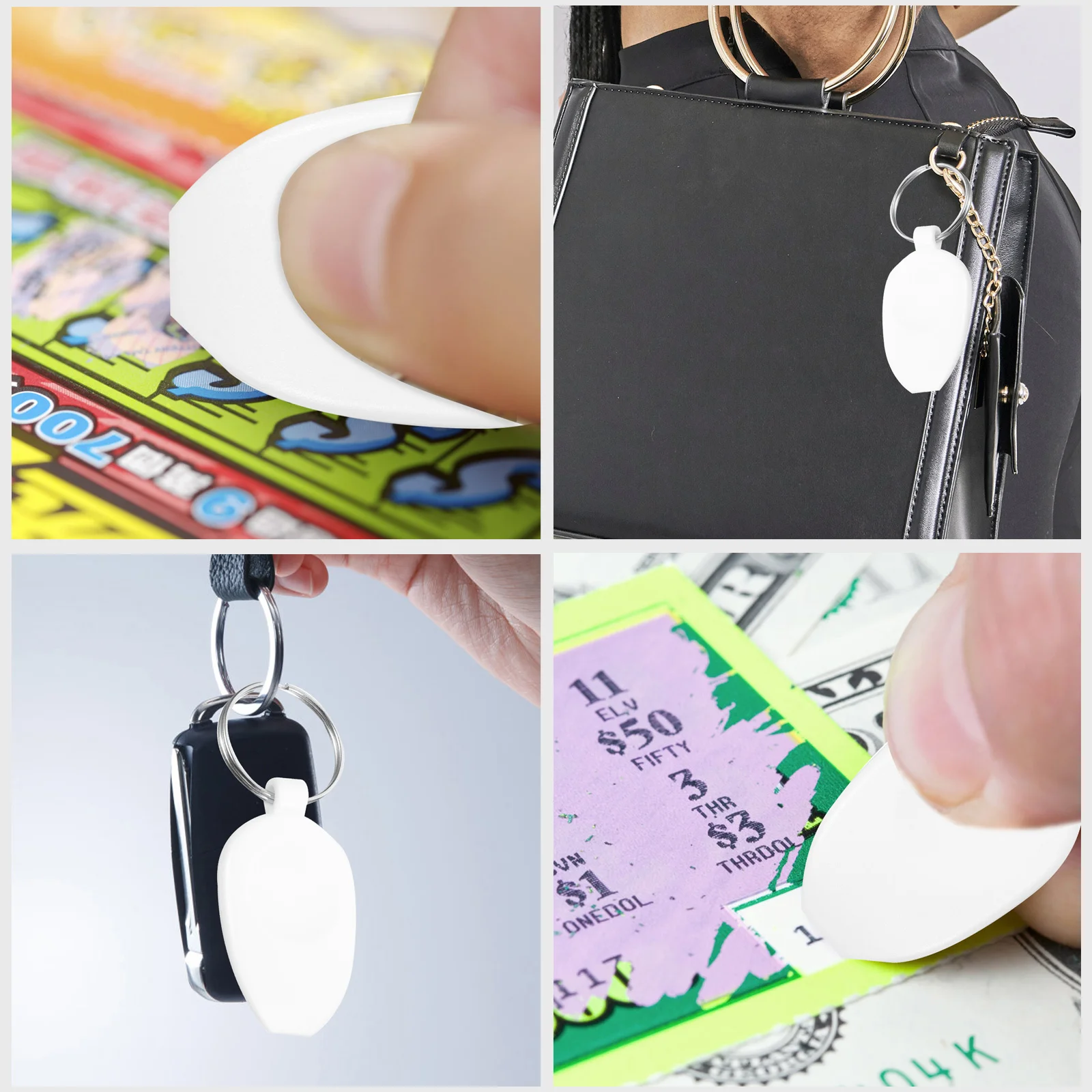 

5pcs Scratcher Compact Plastic Scratch Off Tool For tickets Multi-Purpose Scraper Hand Tool