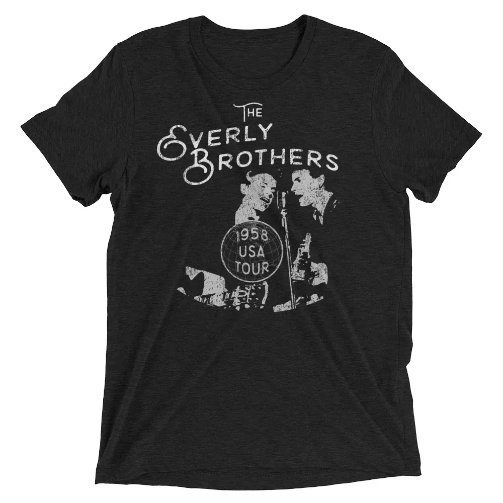 Retro 1958 Tour The Everly Brothers Shirt  Black Unisex S-5XL 2314