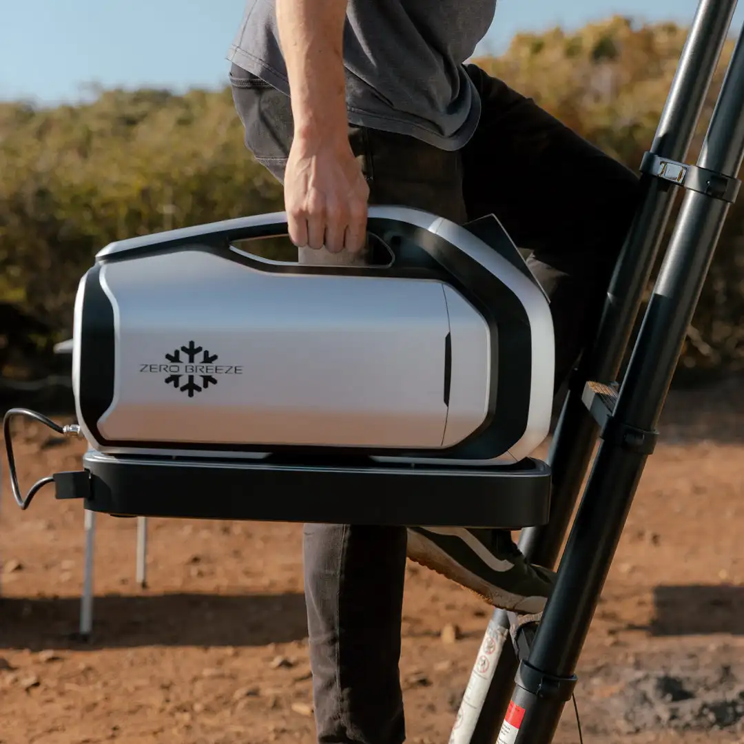 

Zero Breeze Wholesale 24V Mini Portable Air Conditioner Mobile Compressor Small Home Air Conditioner For Camping