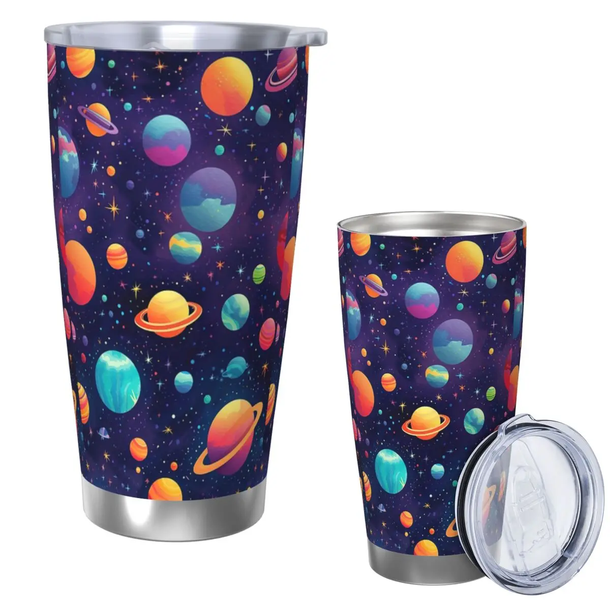 Solar System Space Planets Universe Stainless Steel Tumbler Vacuum Insulated Mug Thermal Cold Bottle Straws With Lid 20oz