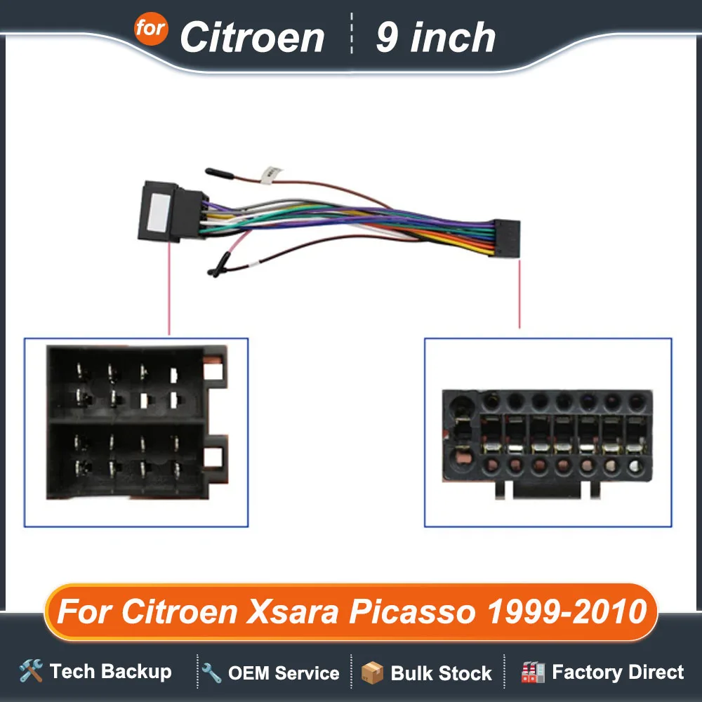 

Car Stereo frame Android Dash Kit 9" for Citroen Xsara Picasso 1999-2010 - Seamless Panel & Frame