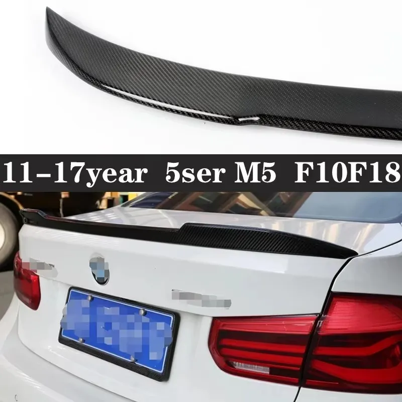 

For BMW 5 Series F10 F18 520i 530i Carbon Fiber Spoiler Shunt Rear Tail fins Car Wing Retrofit the rear wing Car Accessories