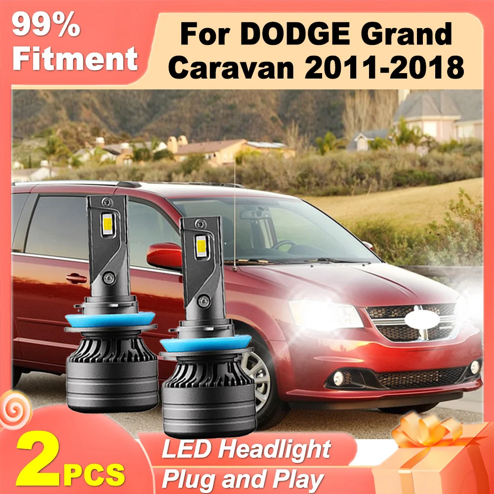 

2PCS 3570 CSP Chips H11 H8 H9 LED Headlight 6000K White 120W 12V For DODGE Grand Caravan 2011 2012 2013 2014 2015 2016 2017 2018