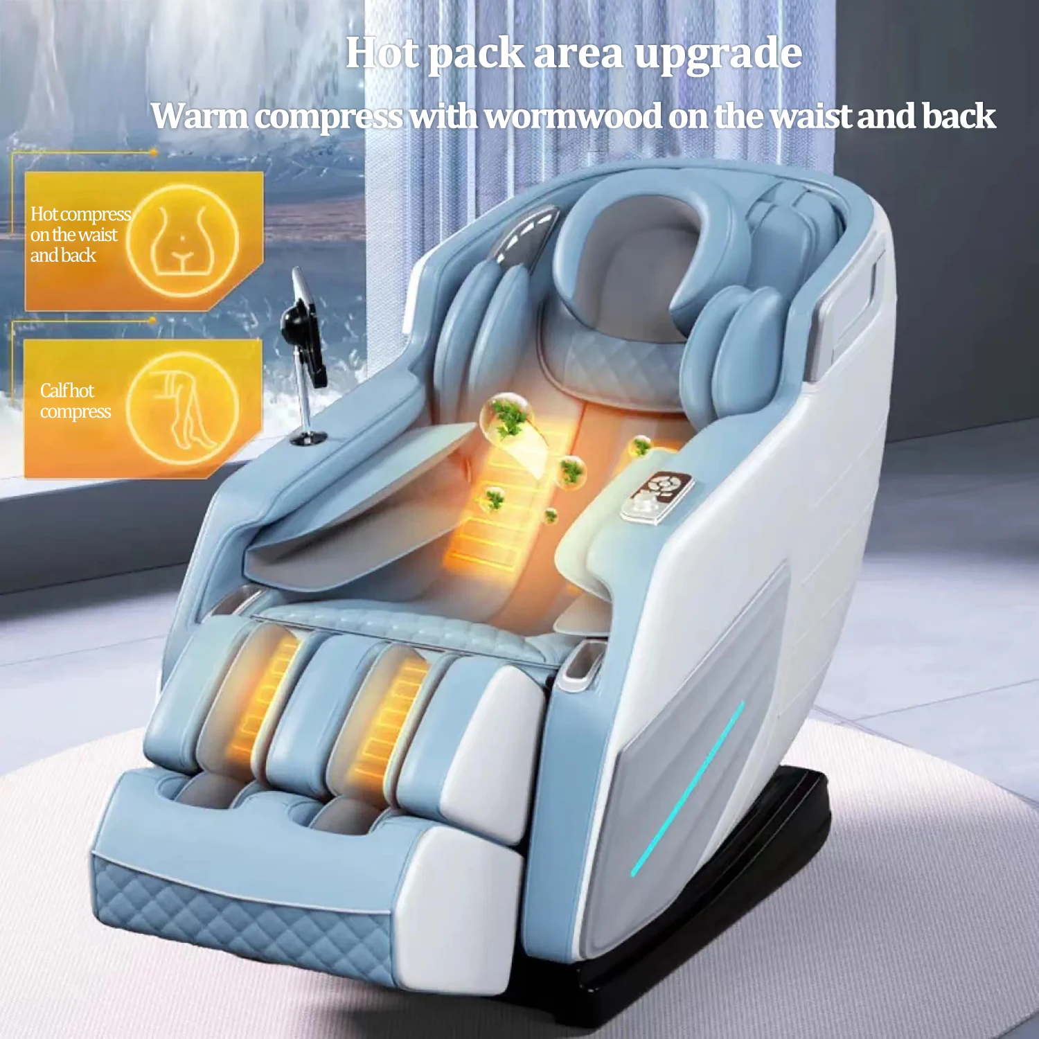 3 Year Warranty UKLife 4D SL-Track Full Body Air Bag Zero Gravity Luxury Electric Massager Chairs For Office Massage Sofa