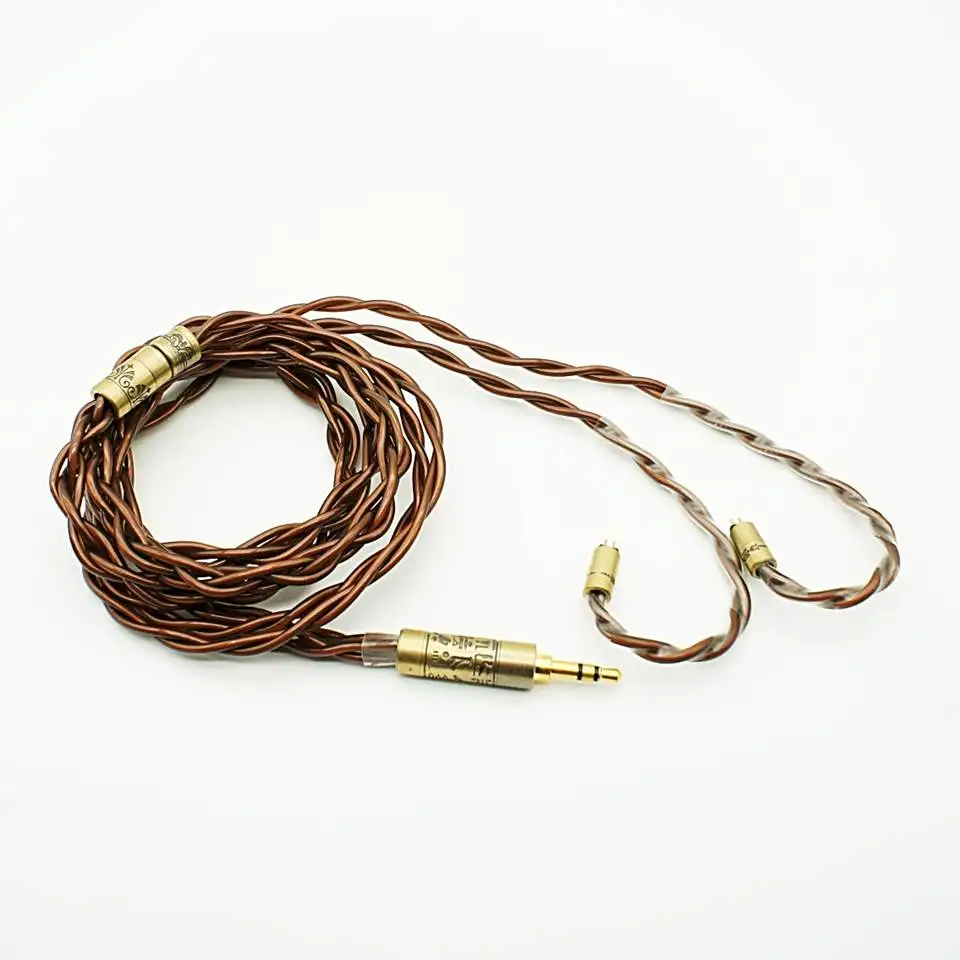 Penon Pyramid 4/6/8 Shares 2Pin 0.78mm Gold Silver Copper Alloy Audiophile Earphone Replacement IEM Upgrade Cable