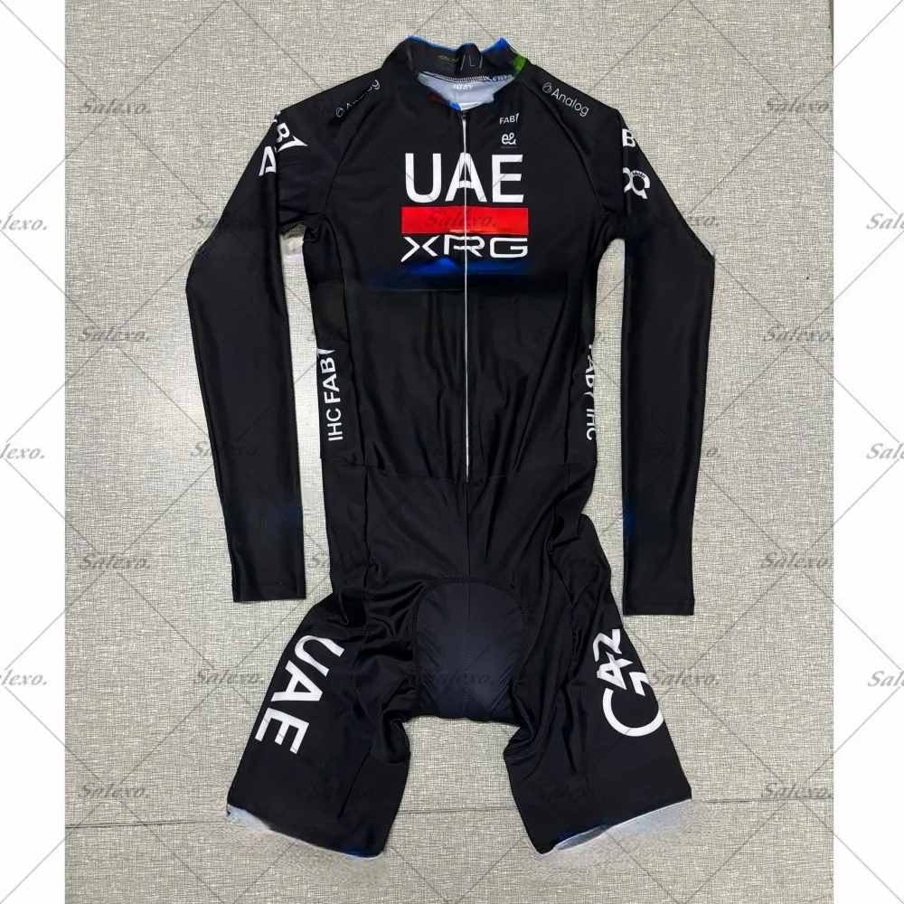 

LASER CUT 2025 UAE Rainbow Cycling Jersey Skinsuit TEAM Cycling Short Sleeved Bodysuit SHORT Bike Bicycle Maillot Ropa Ciclismo