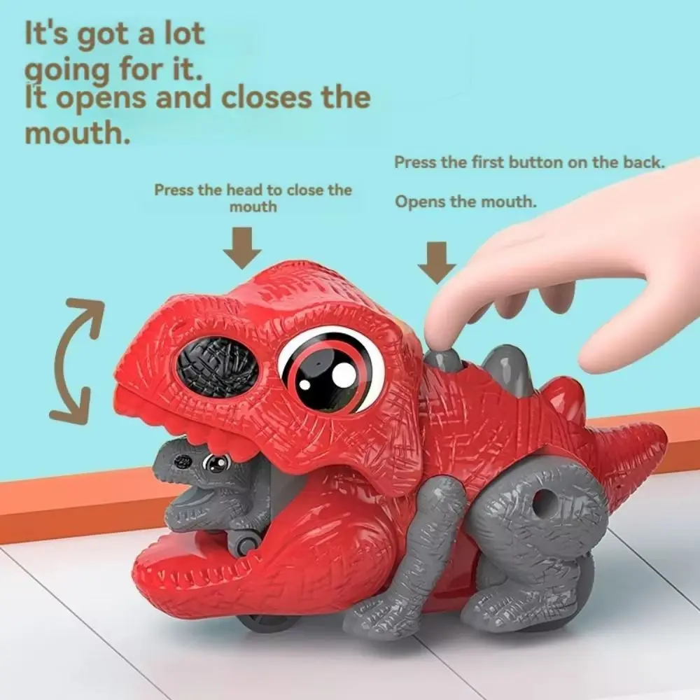 

Dinosaur Dinosaur Launching Toy Inertial Rolling Simulation Model Inertia Dinosaur Car Friction Inertia Big Eyes